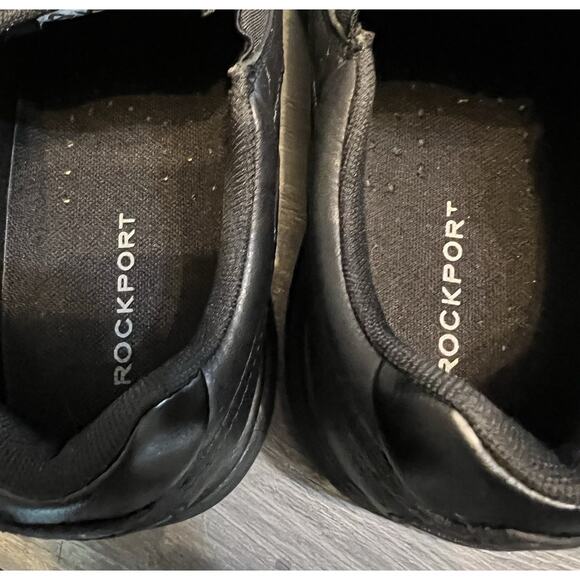 Rockport Mens 8M Black Leather Slip On Loafers Comfort Work Casual Shoes main image 10